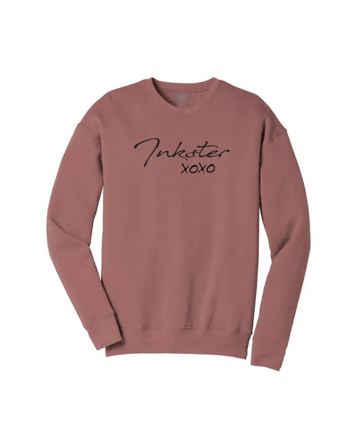 Ink Detroit Inkster XOXO Crewneck Sweatshirt - Mauve Party Ready product social responsibility