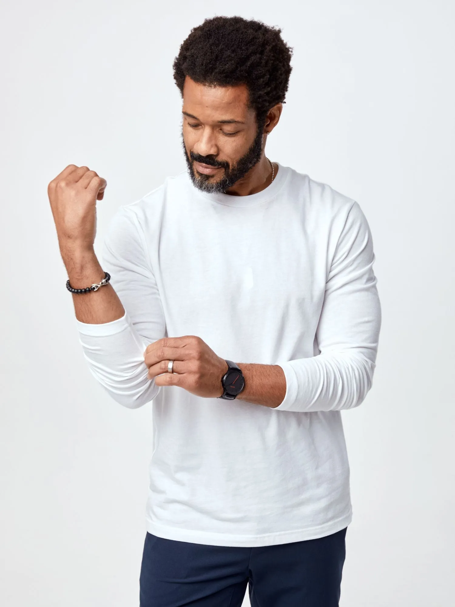 spandex blend Long Sleeve Foundation 3-Pack