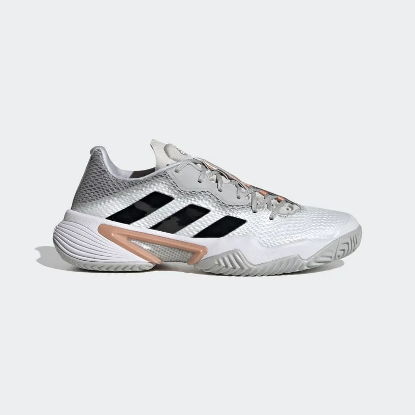 Calm Step Quick Drying Casual Wear adidas BARRICADE Tennis Shoes | Grey-Blush | Women's