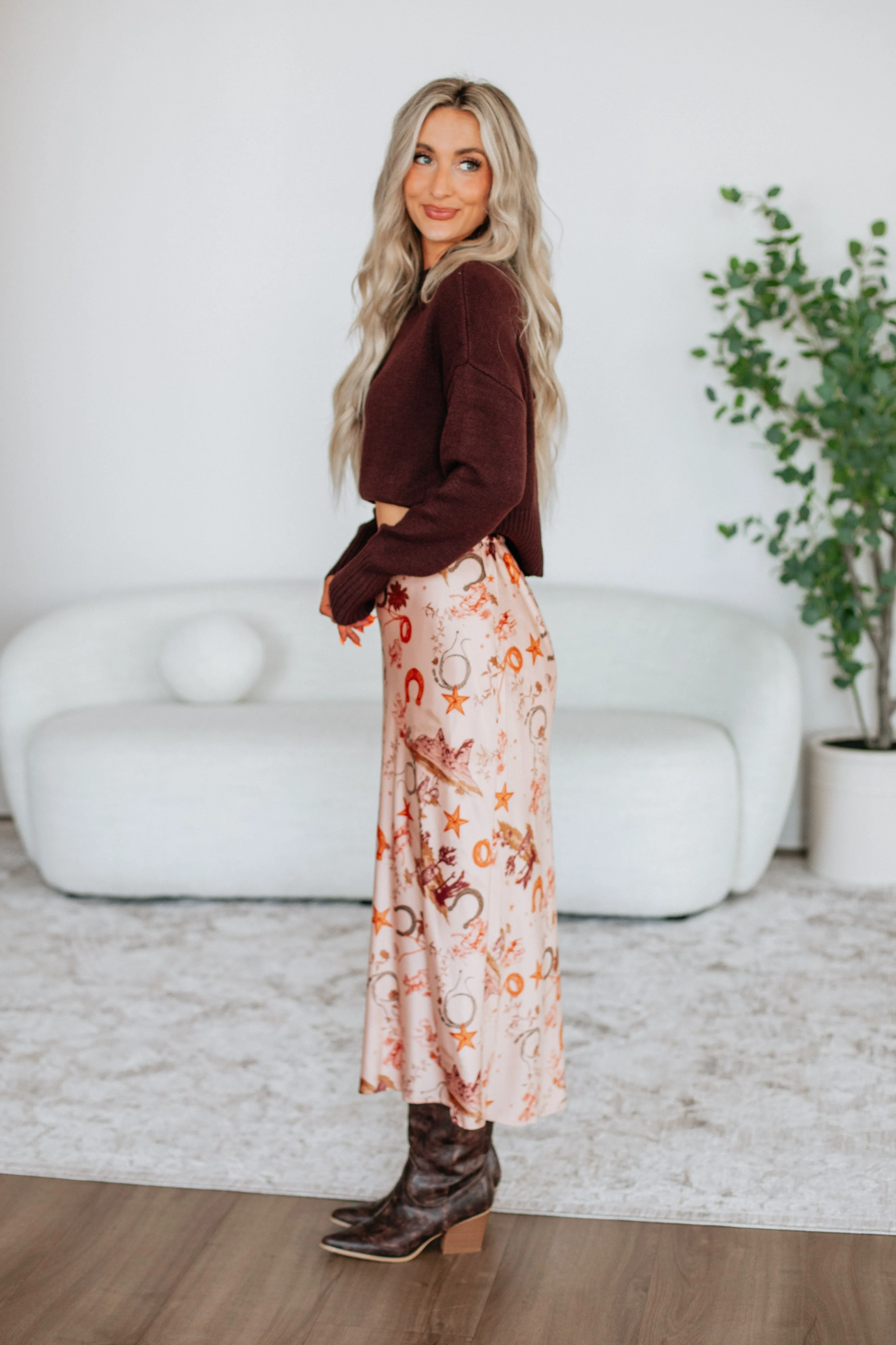 Chill Mood Cowgirl Aura Skirt