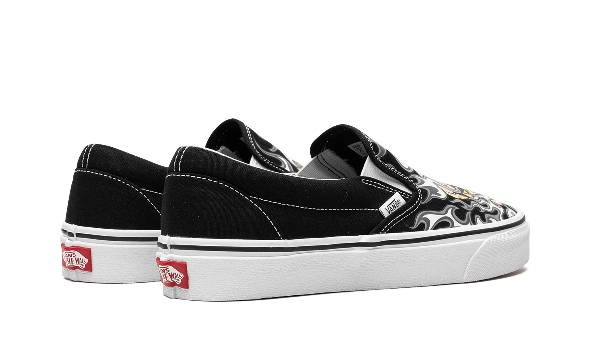 Kids Play Peak Step Classic Slip On "Flame Skull"