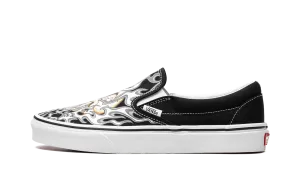 Classic Slip On "Flame Skull" Comfortable Insole