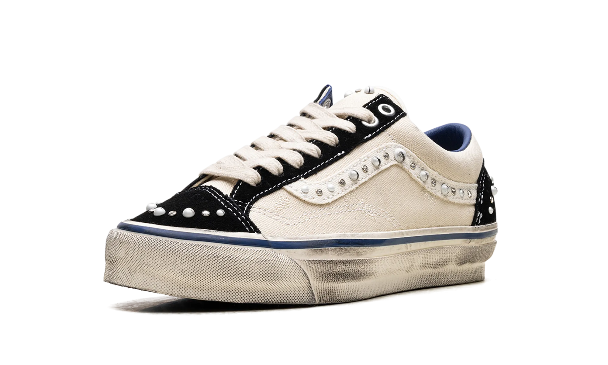 Heel Stabilizer Cushioned Base Work Commute OTW Old Skool 36 "Pearlized Pack Marshmallow White"