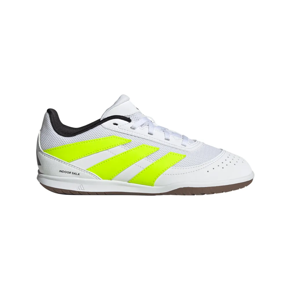 Flex Groove Technology Sandal-style kids' shoes Adidas Predator Club IN Sala Indoor Jnr Football Shoes (Cloud White/Lucid Lemon/Core Black)