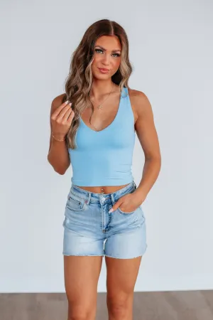 Casual Choice Wear Streetwear attitude Malina Basic Tank - Sky Blue