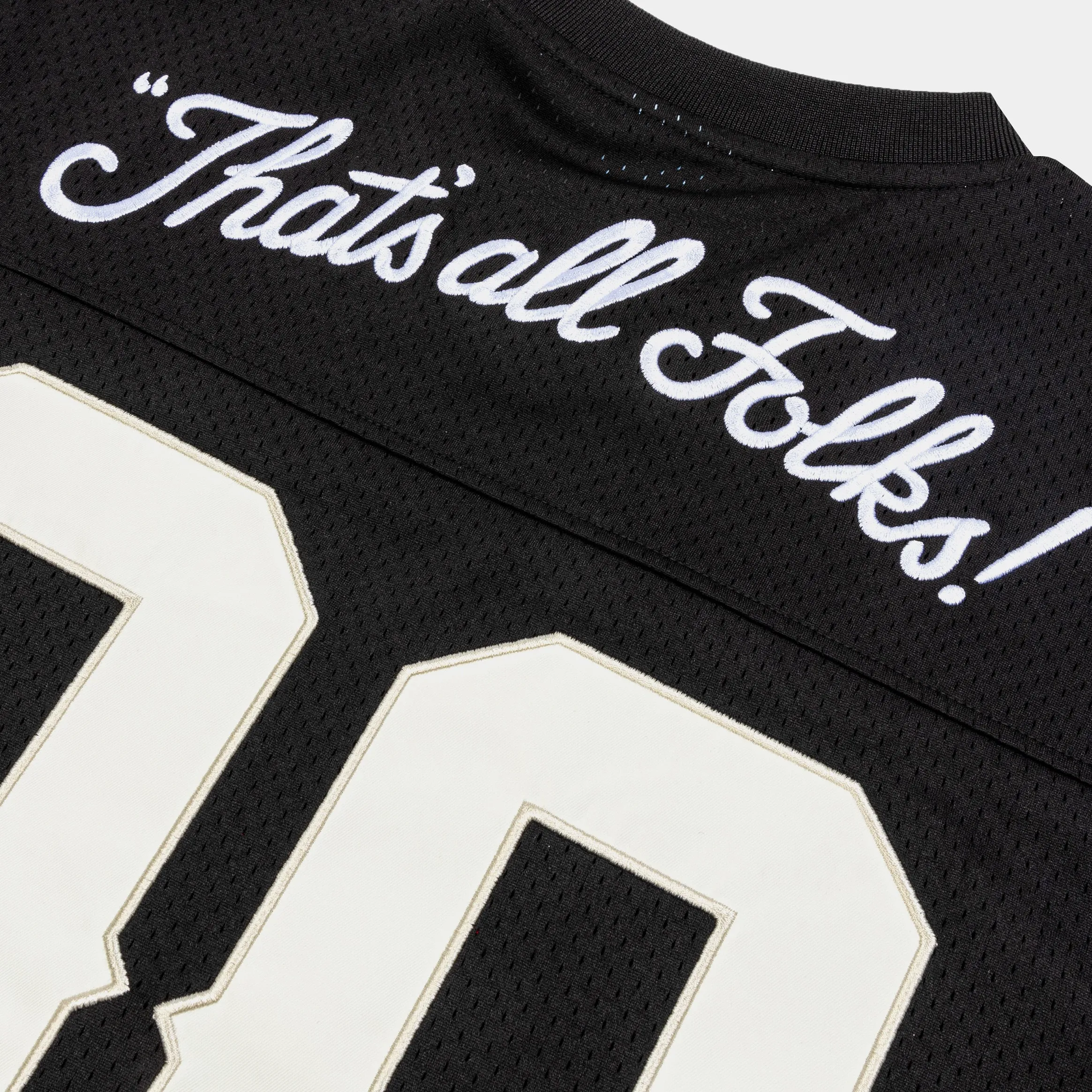 Cozy Performance Breathable Back Ventilation SP x Looney Tunes Thats All Folks Mens Jersey (Black/White)