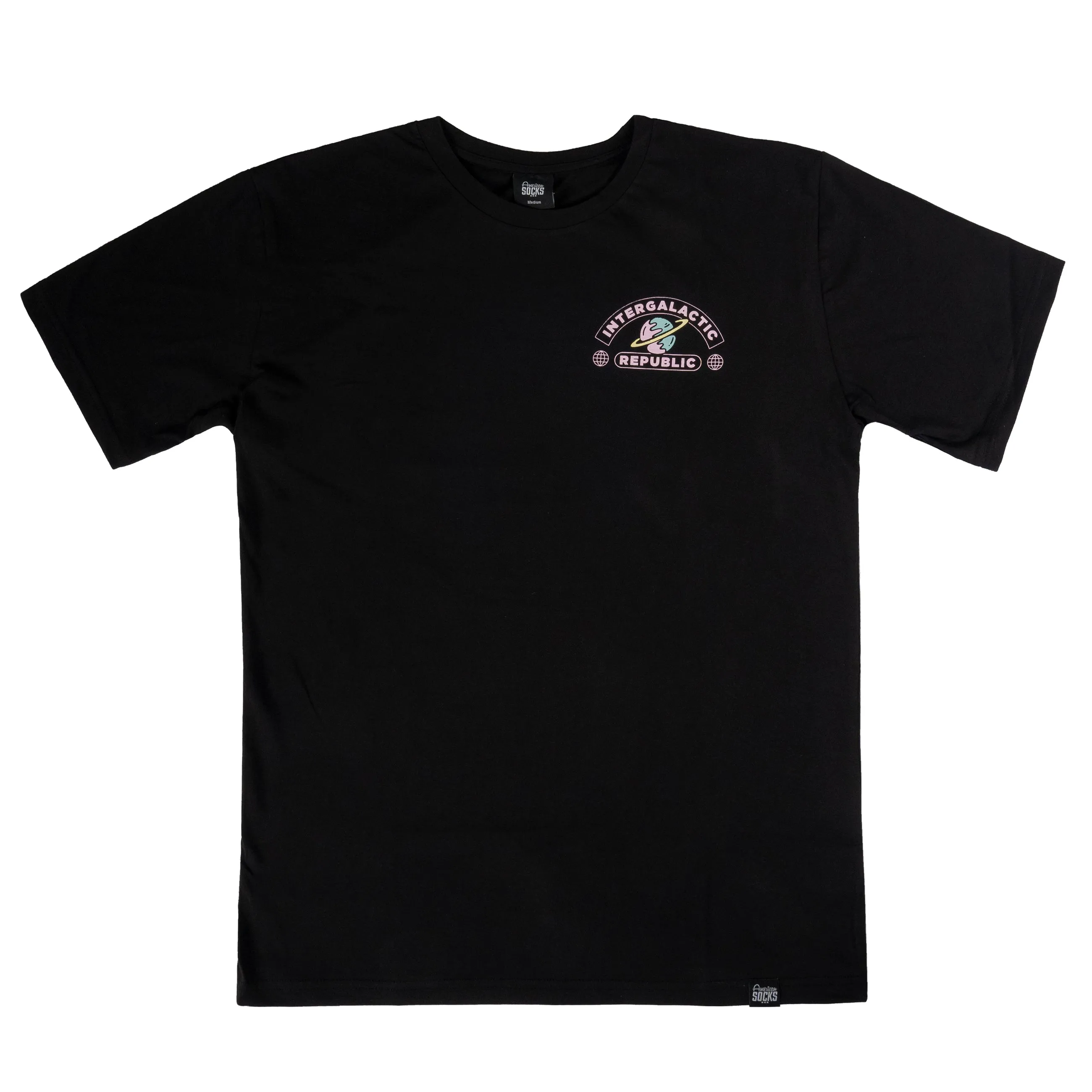 LayeringFriendly Distressed Hem Finish Space Cadet - T-Shirt