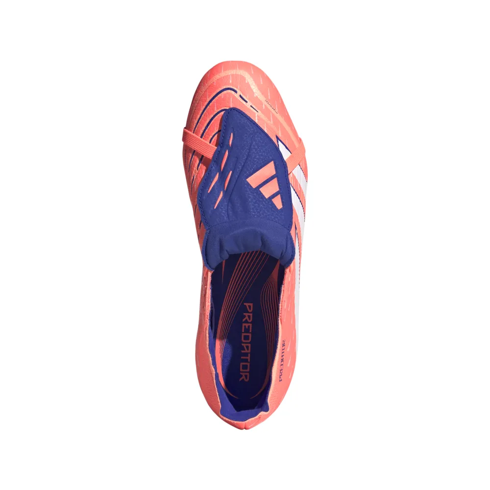 Adidas Predator League Fold-Over Tongue FG/MG Football Boots (Beam Orange/Lucid Blue/White) gymnastic - floor shoes