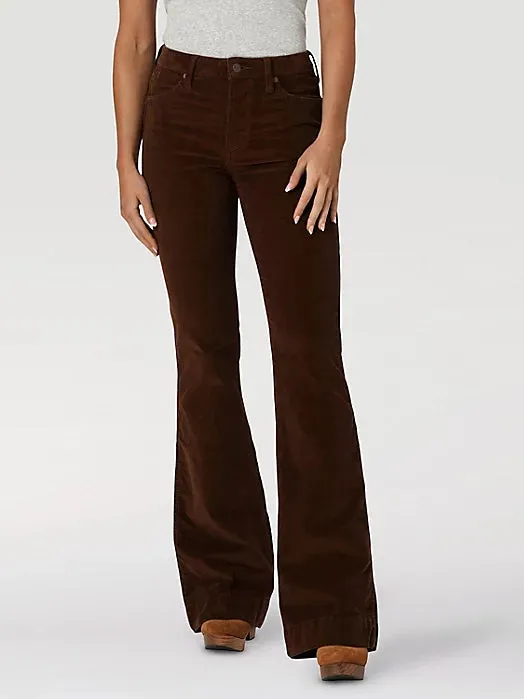 Ready Choice Functional Waist Wrangler Retro Women's High Rise Corduroy Trouser Jean in Brooke