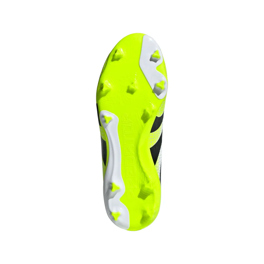 Adidas Predator League FG/MG Jnr Football Boots (White/Black/Lucid Lemon) belly - dance - performance shoes men's sports shoes