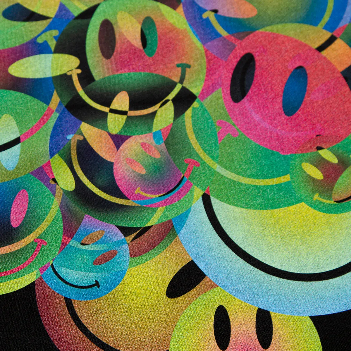 fade resistance All The Smileys Back Print - Sweatshirt - Black