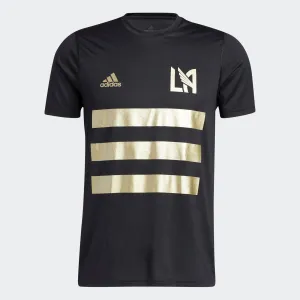 adidas LOS ANGELES FC Creator Tee | Black-Gold | Men's Roomy Waistband Comfortable Shape