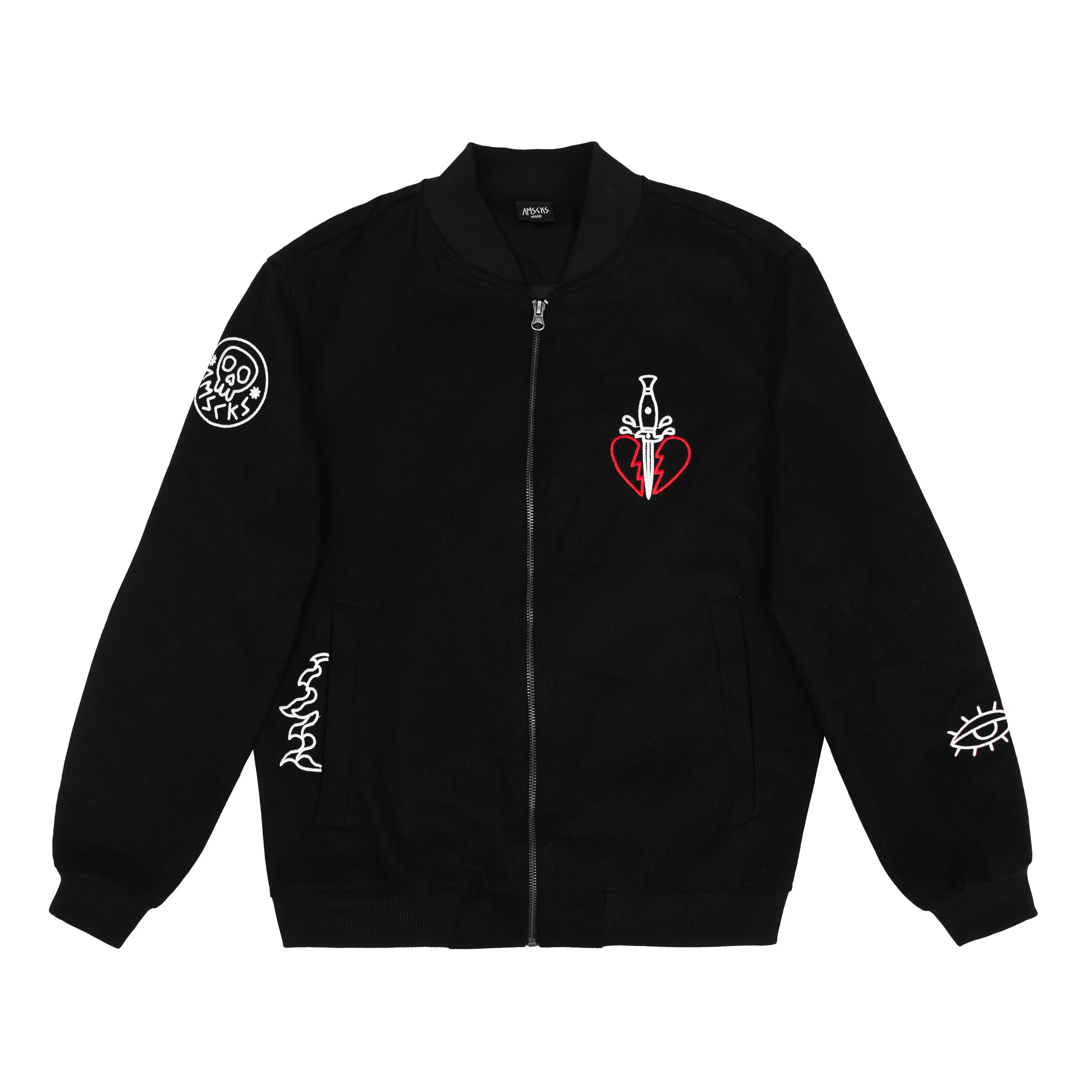 Pattern Print Hurt - Bomber Jacket