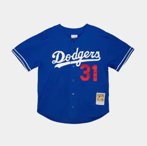 Sport Performance Quick Release Tag Los Angeles Dodgers Mike Piazza 1997 Mens Jersey (Blue/White)