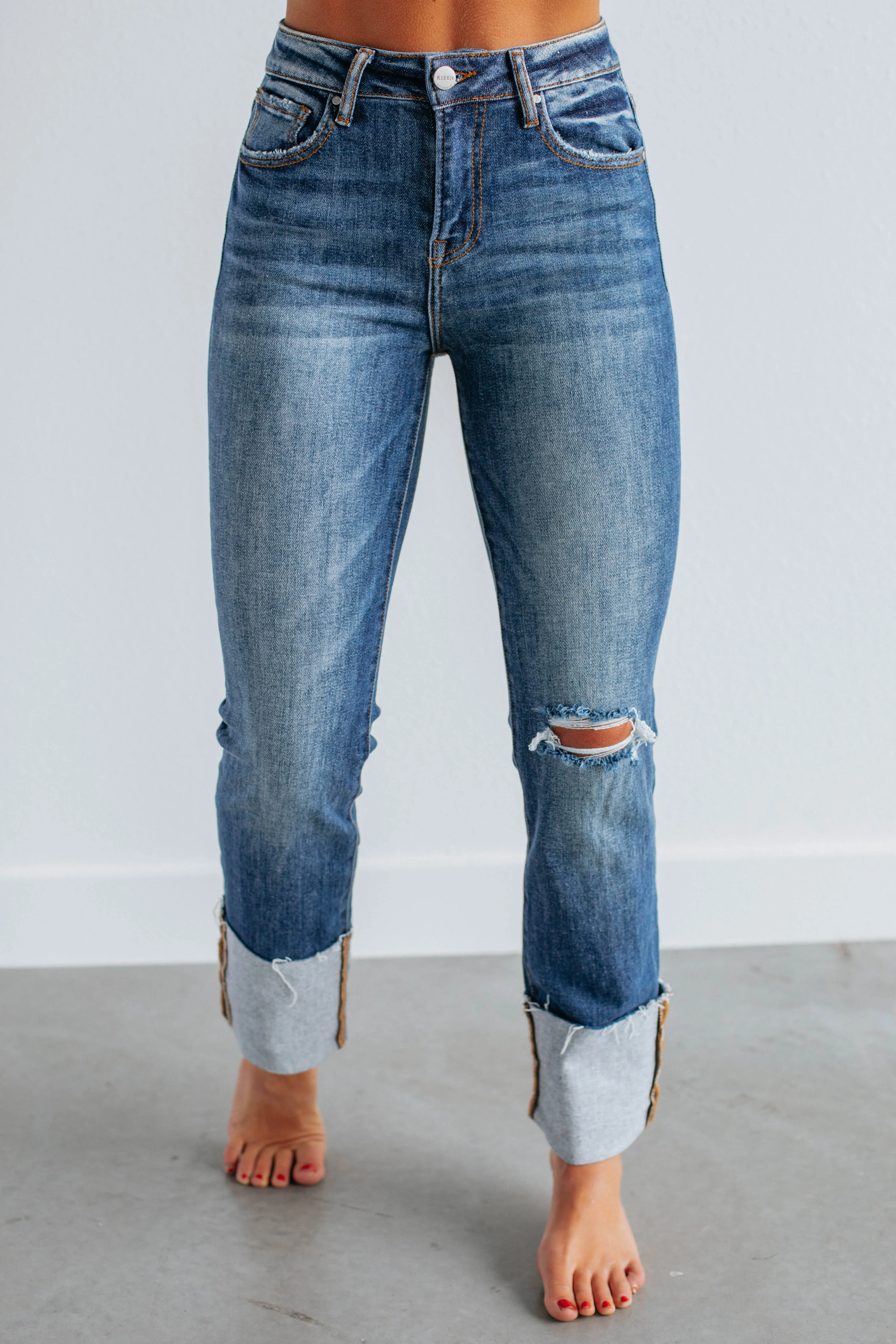 Year Rounder Kalen Risen Jeans - Dark Wash