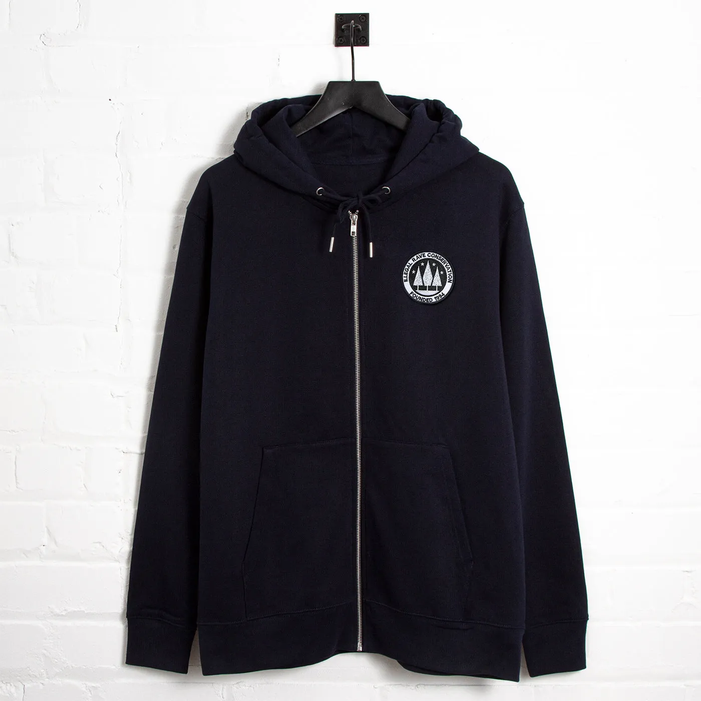 Illegal Rave Crest - Zipped Hood - Navy Team Pride
