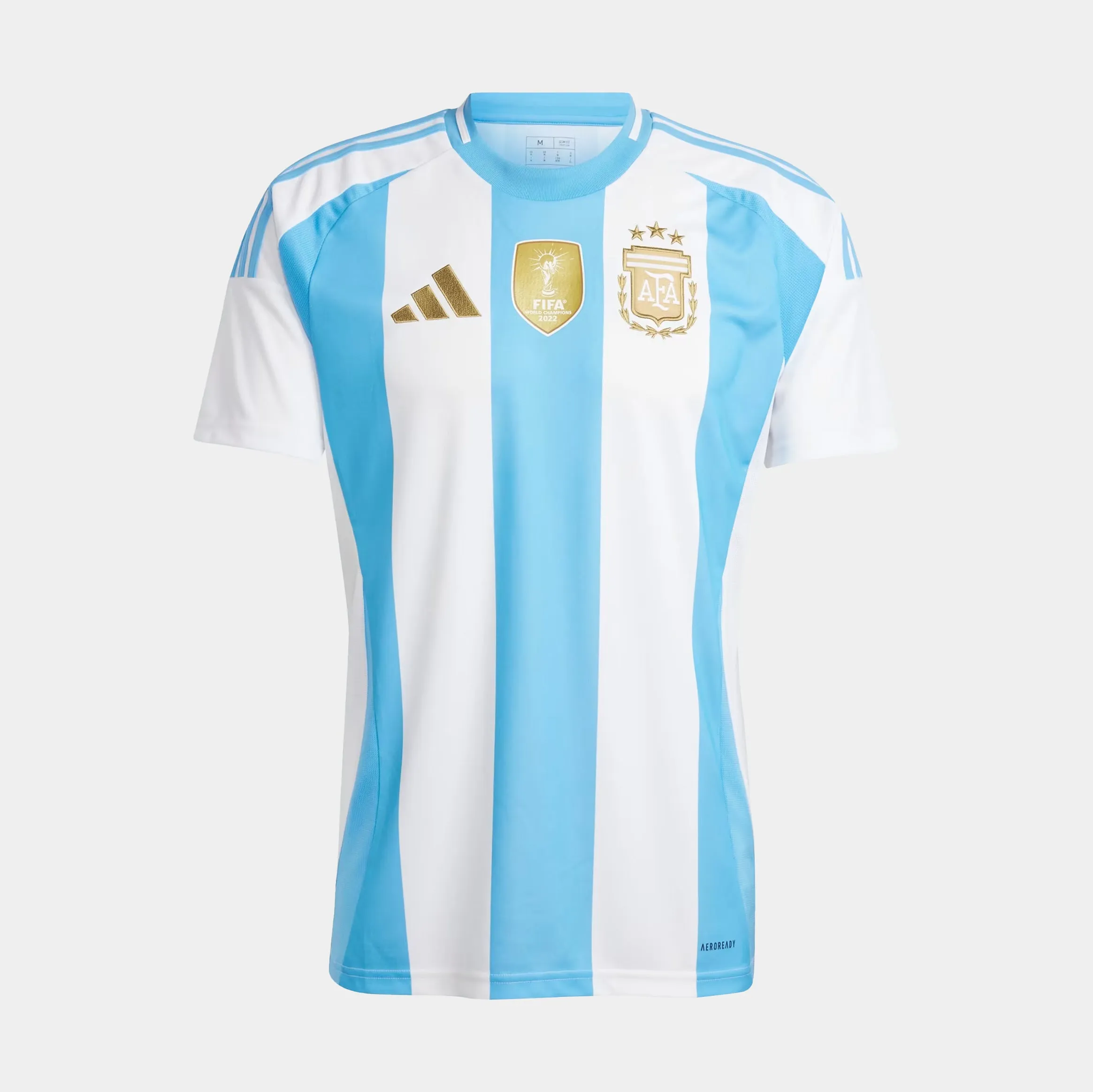 Argentina Home 2024 Mens Jersey (White/Blue) Quick Pullover Design