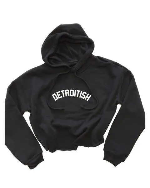 Cozy Protection Ink Detroit Detroitish Fleece Crop Hoodie - Available in 5 Colors
