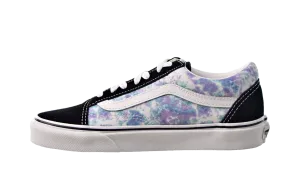 Old Skool "English Lavender Tie Dye-Black-Purple" Moon Tone Smooth Inner Seams