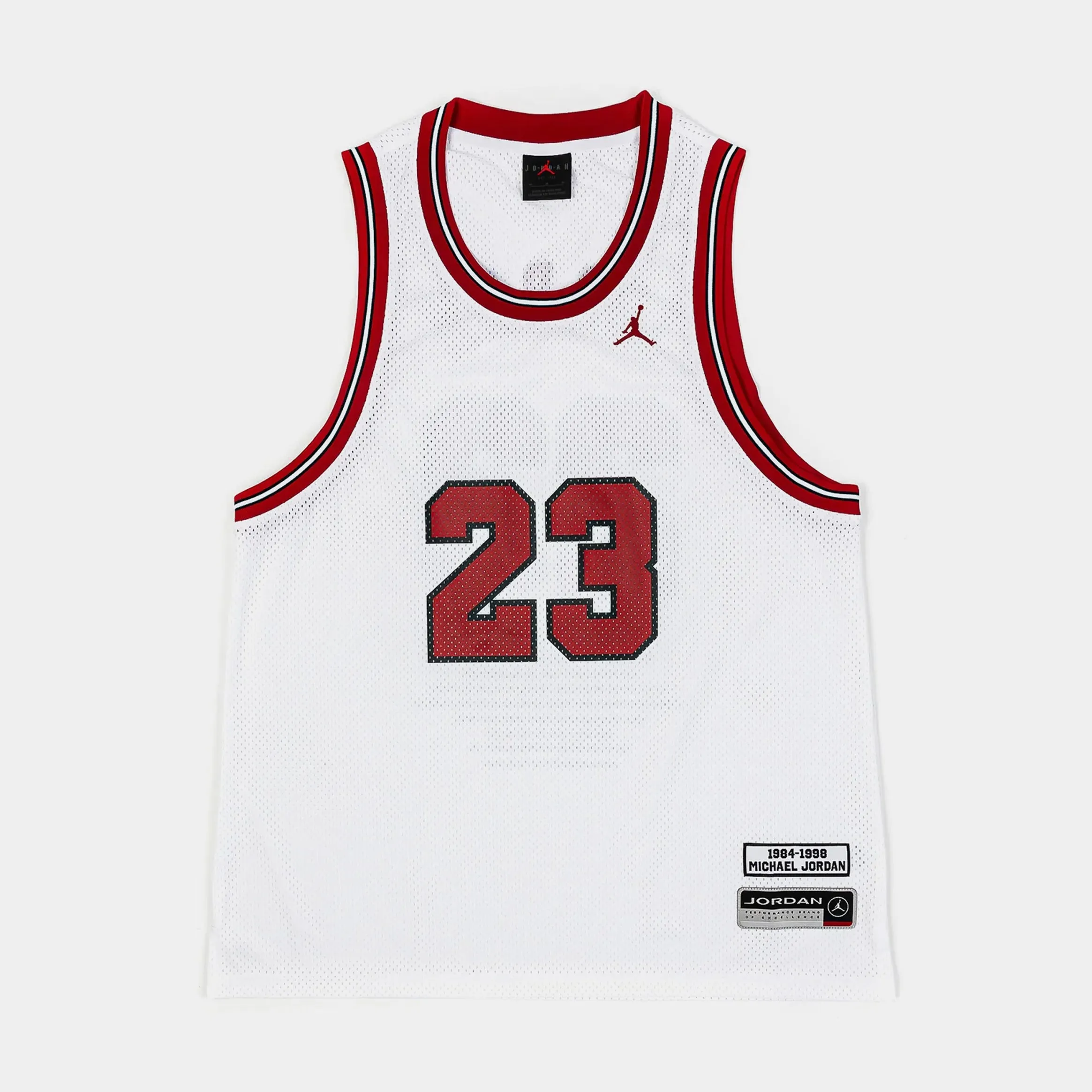 JDN 23 Essentials Mens Jersey (White/Red) Casual Fit