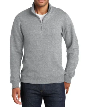 Organic Cotton Blend JustBlanks Men's Fan Favorite Fleece 1/4-Zip Pullover Sweatshirt