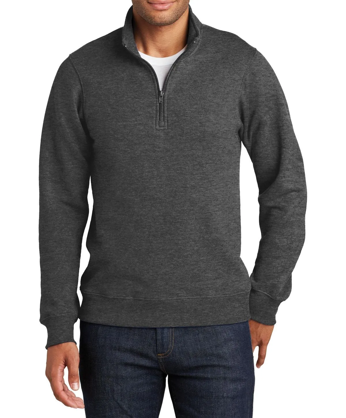 JustBlanks Men's Fan Favorite Fleece 1/4-Zip Pullover Sweatshirt FadeResistant