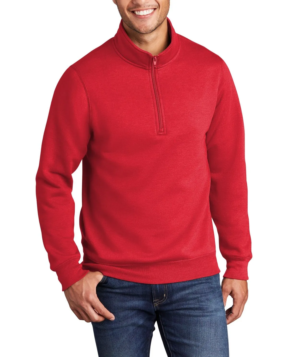 JustBlanks Men's Performance 1/4-Zip Pullover Sweatshirt Winter Wardrobe Lightweight texture