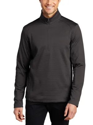 FrictionReduced Sleeve Construction JustBlanks Men's Quarter-Zip Diamond Heather Fleece Pullover