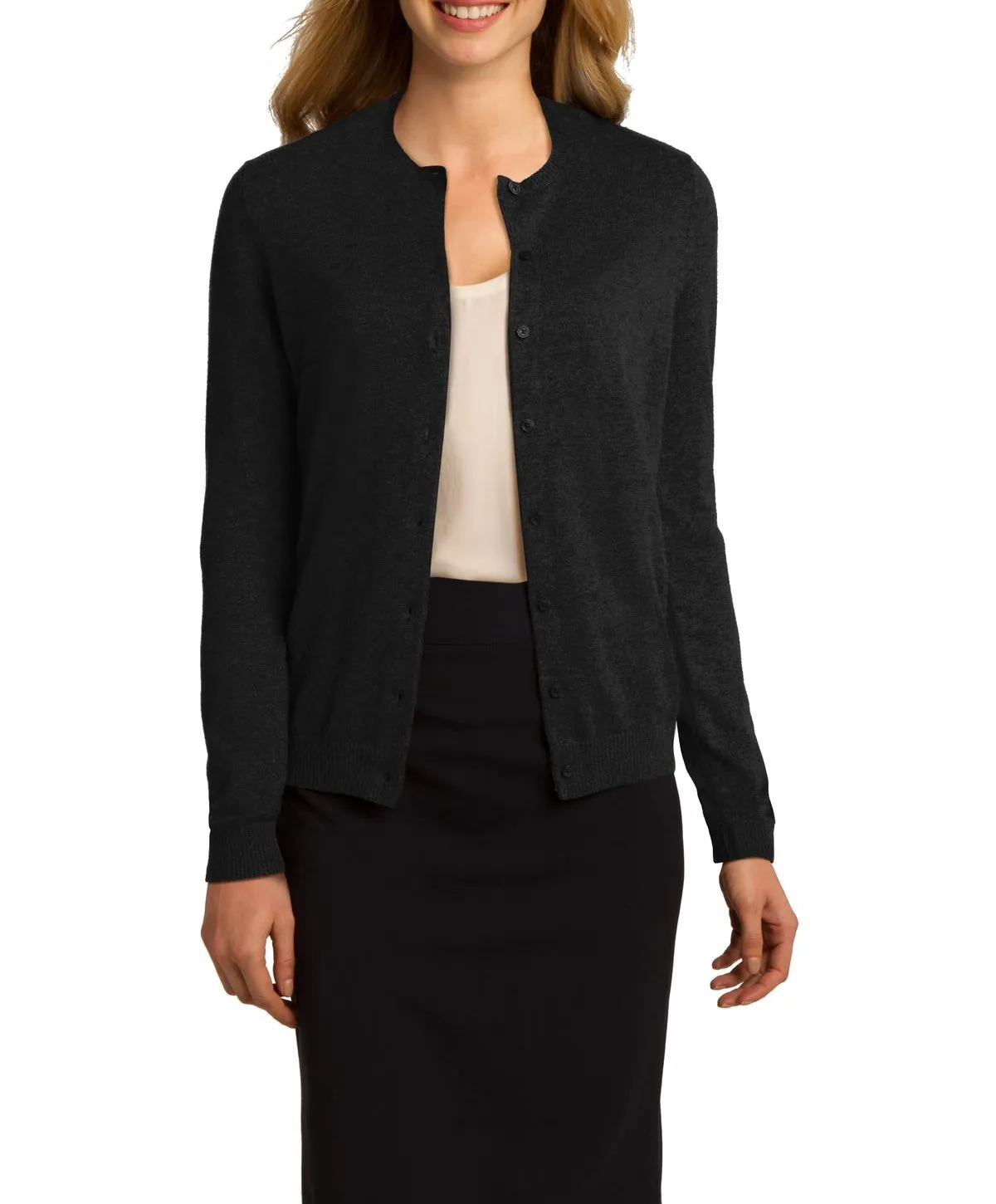 Minimalist Stitching JustBlanks Women's Button Down Cardigan Sweater