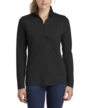 JustBlanks Women's Tri-Blend 1/4-Zip Cadet Pullover Drop Shoulder Style FourWay Stretch