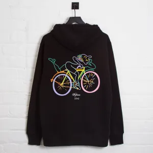 Bright Hue Timeless Sporty Kaleidoscopic Hofmann Back Print - Hood - Black