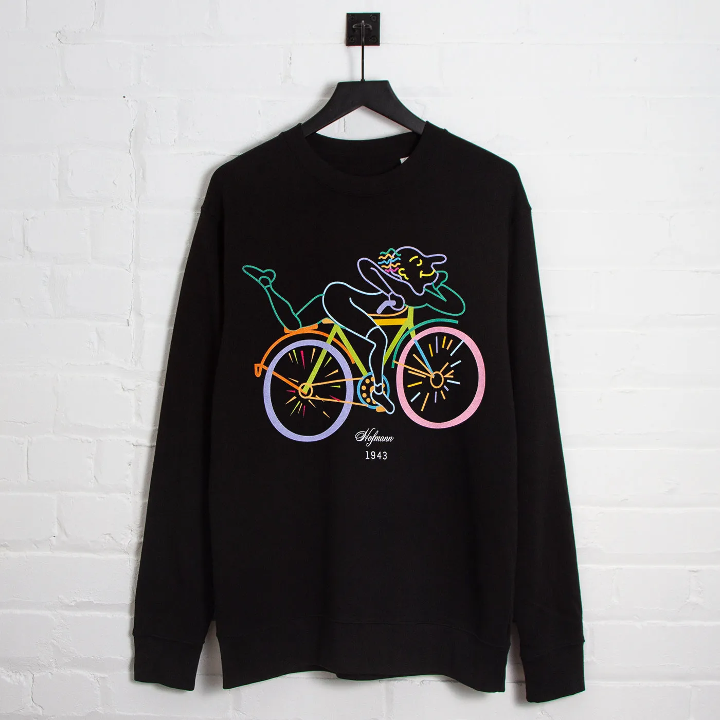 Kaleidoscopic Hofmann Front Print - Sweatshirt - Black product party readiness