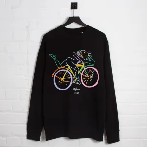 Kaleidoscopic Hofmann Front Print - Sweatshirt - Black product party readiness