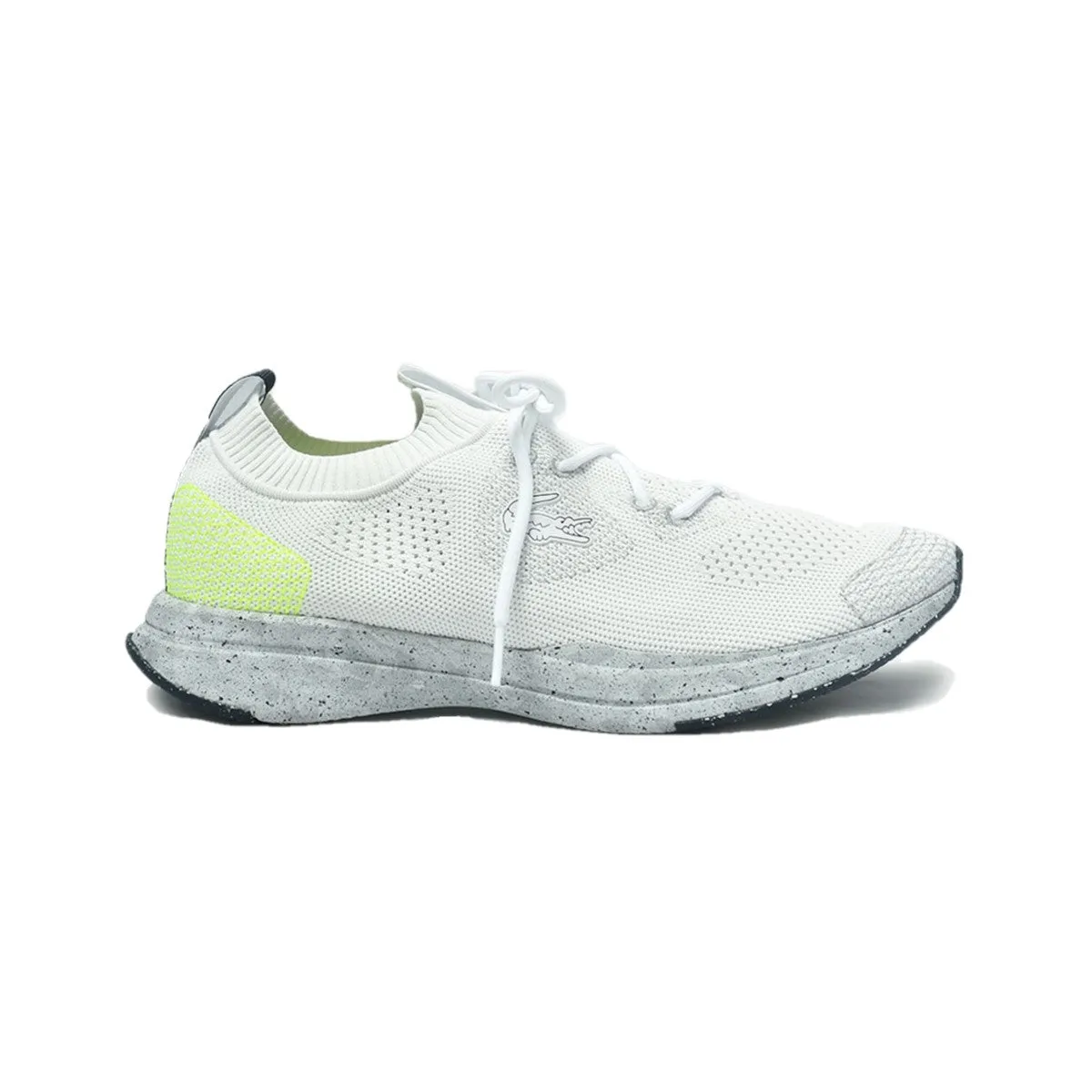 LACOSTE 7-45SMA0017V05 RUN SPIN ECO 12 MN'S (Medium) White/Yellow Textile & Synthetic Running Shoes Muscle Focus