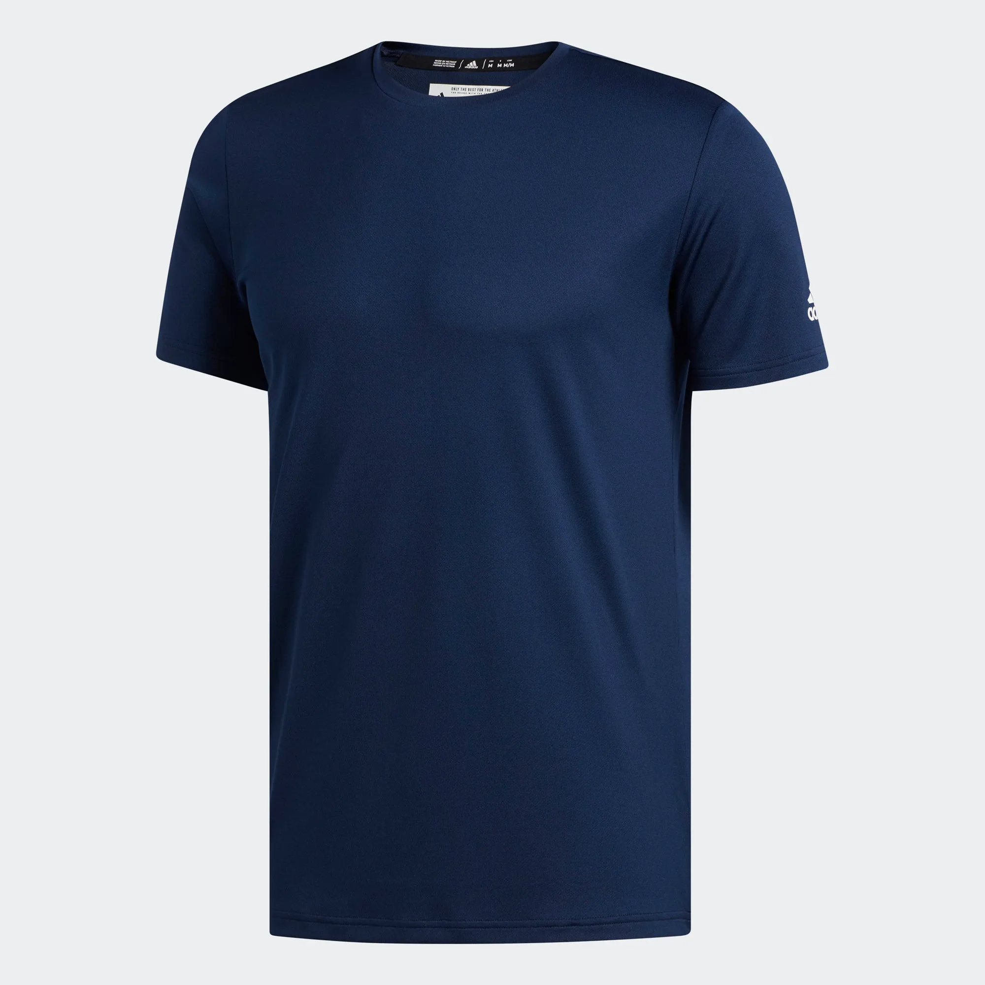 elastic waistband Soft And Comfortable adidas CLIMA TECH Training Tee | Collegiate Navy | Men's