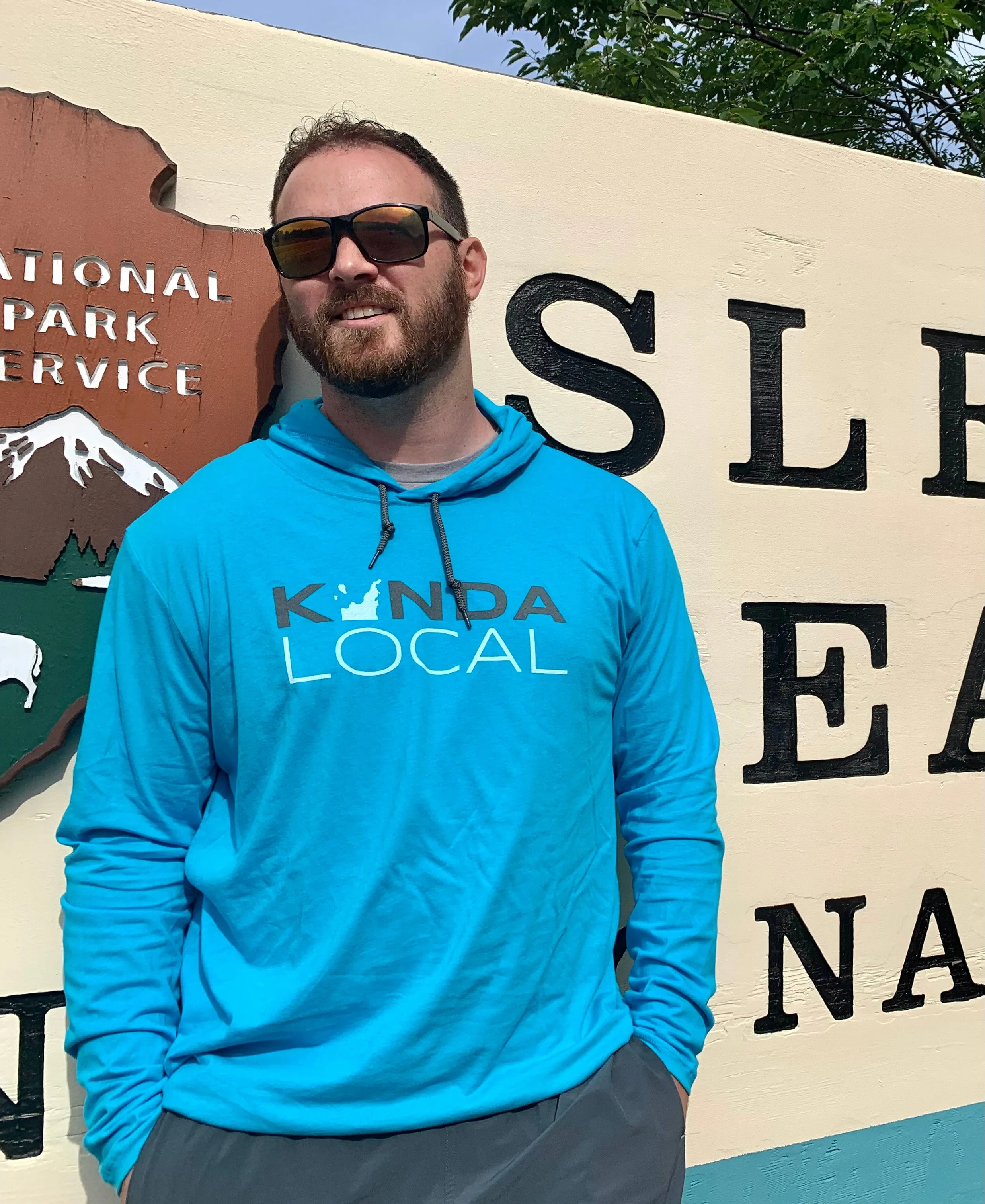 Daily Bold Soft Fabric Leelanau Peninsula "Kinda Local" Lightweight Hoodie (2 colors)