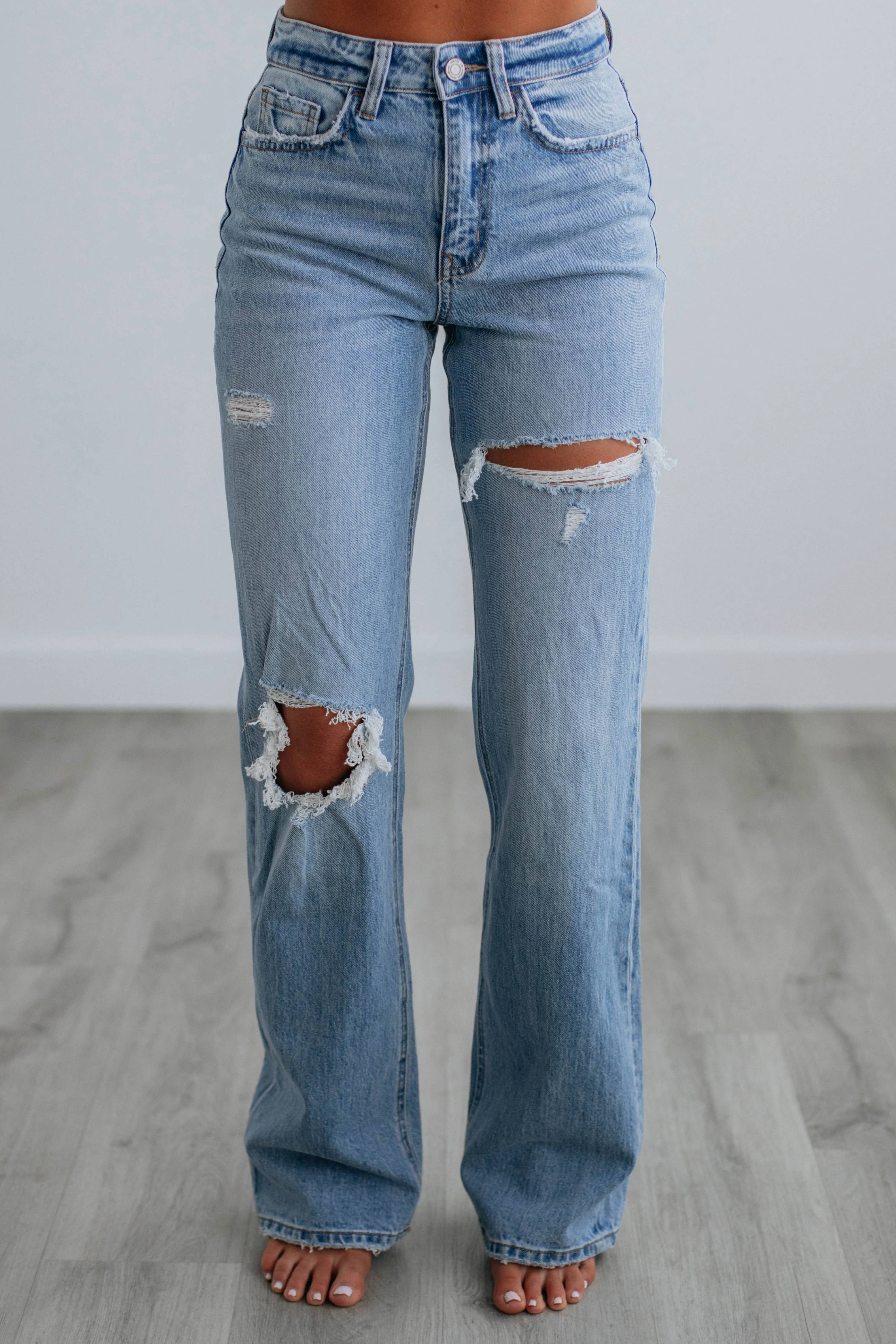 Curved Seam Construction Leona Vervet Jeans