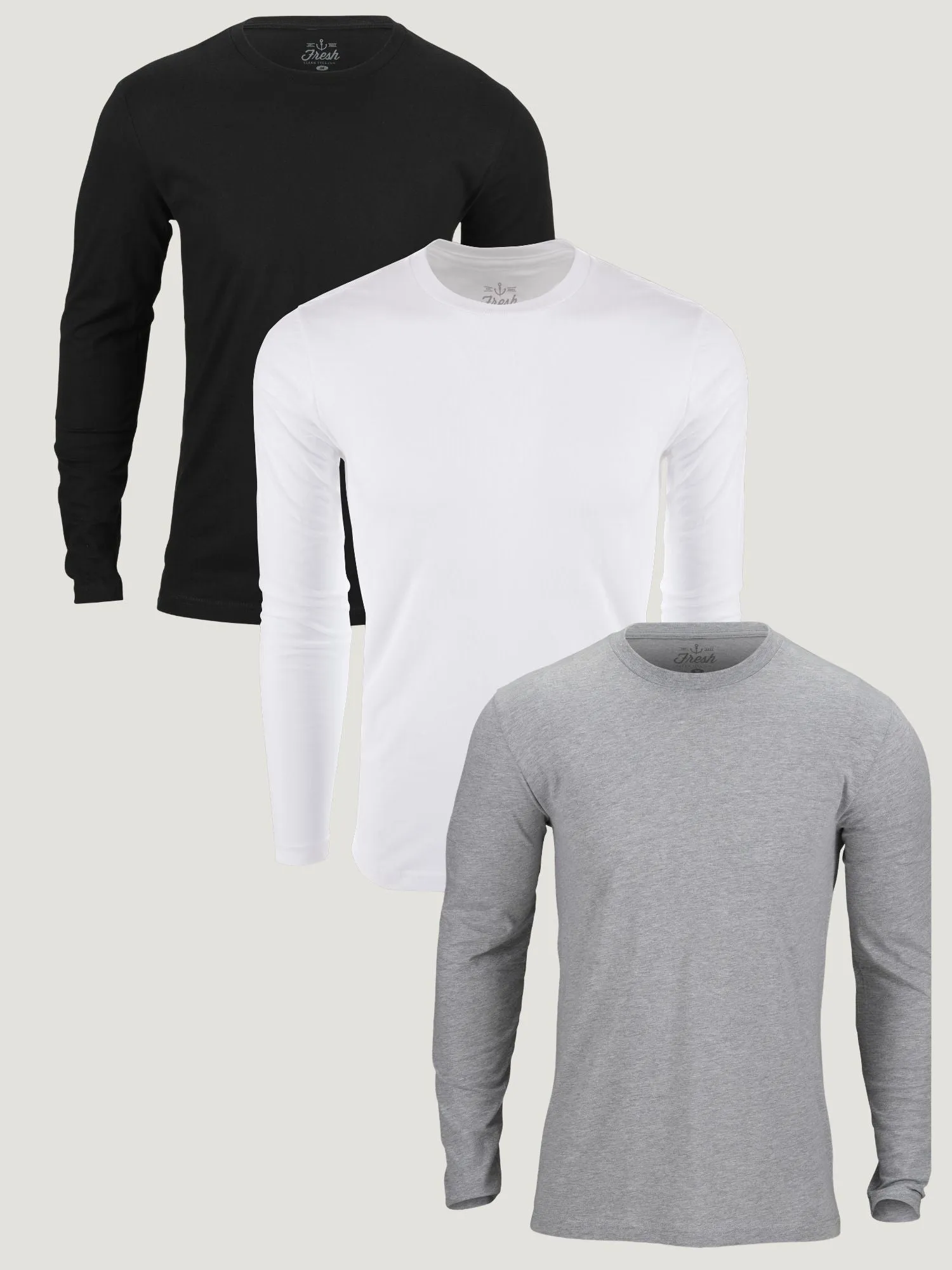 Ultimate Comfort Long Sleeve Basic 3-Pack