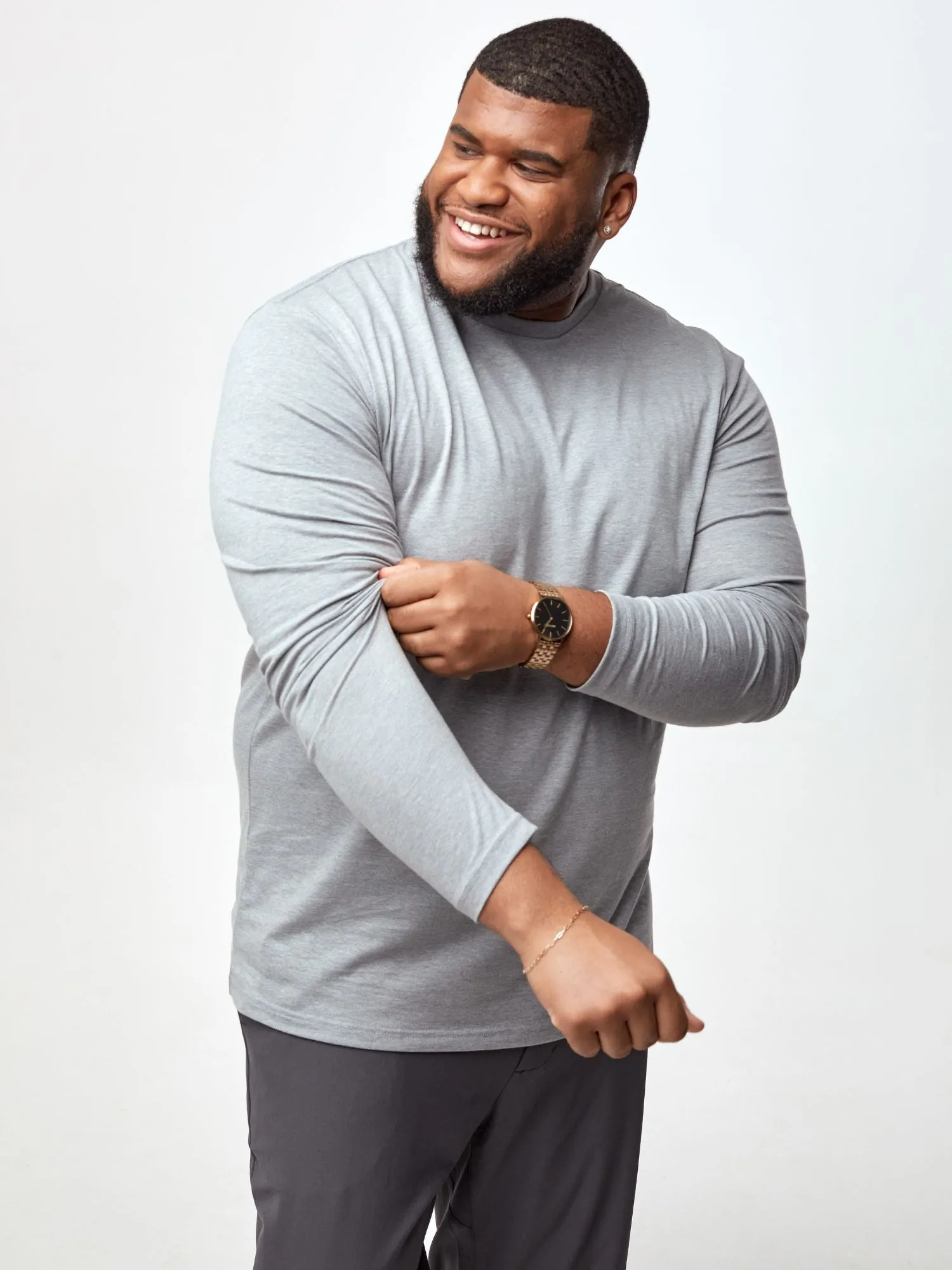 Fashionable Ease Casual everyday wear Long Sleeve Basic 3-Pack