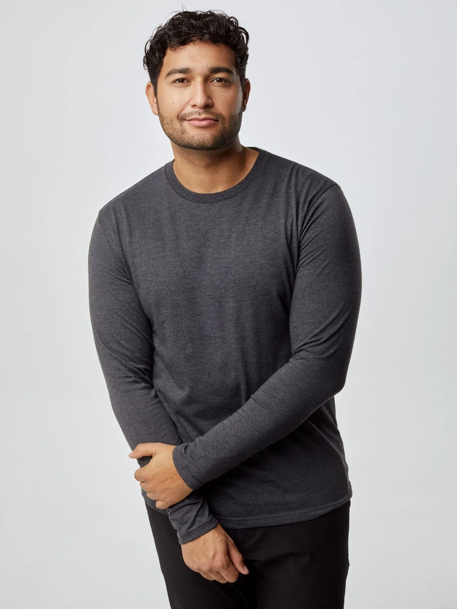 Long Sleeve Crew Staples 5-Pack Everyday Chic Chilly Day Wear