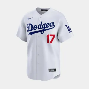 Breathable Jersey Material Sport Apparel Los Angeles Dodgers Shohei Ohtani Home Mens Jersey (White/Blue)