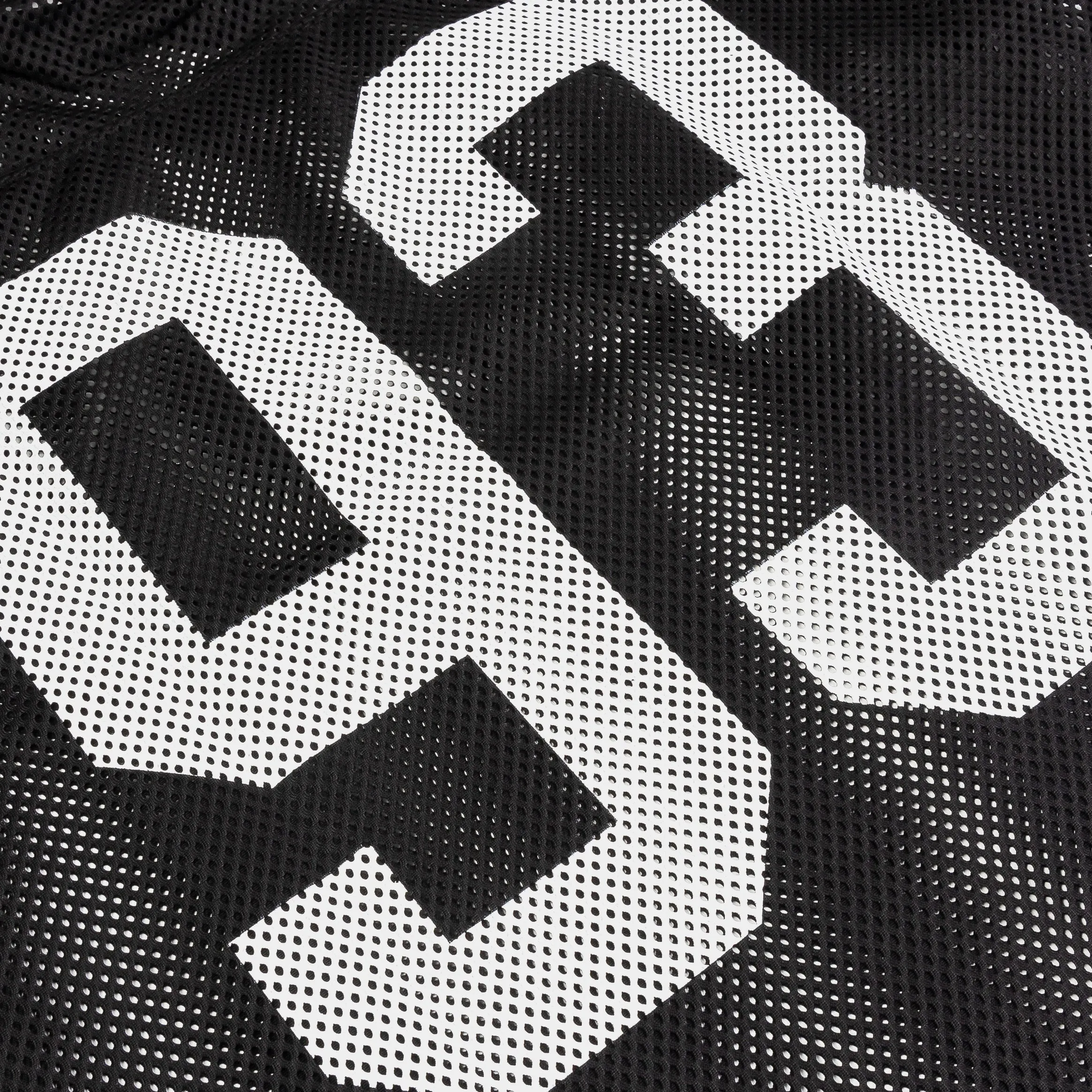 Los Angeles Mesh Mens Jersey (Black/White) Smooth Surface Finish