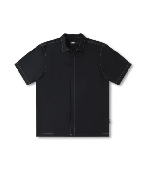 Quick Fit Performance NoSideSeam MARILYN CONTRAST SS SHIRT // BLACK