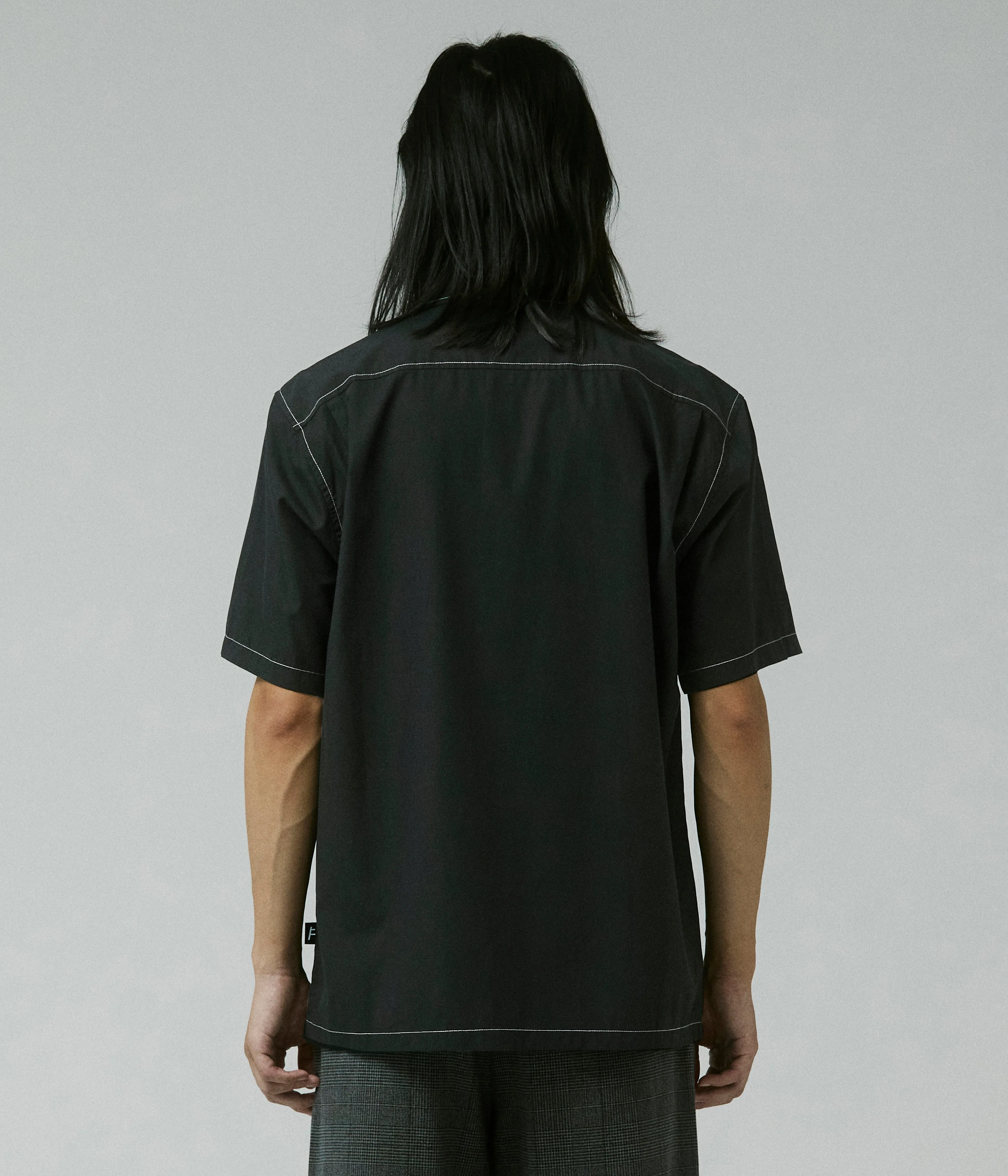 MARILYN CONTRAST SS SHIRT // BLACK Comfortable Wear informal gathering