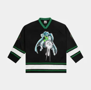 High Compression Support Friction Resistant Coating Marvel By Shoe Palace Doctor Doom Hockey Mens Jersey (Black/Green)