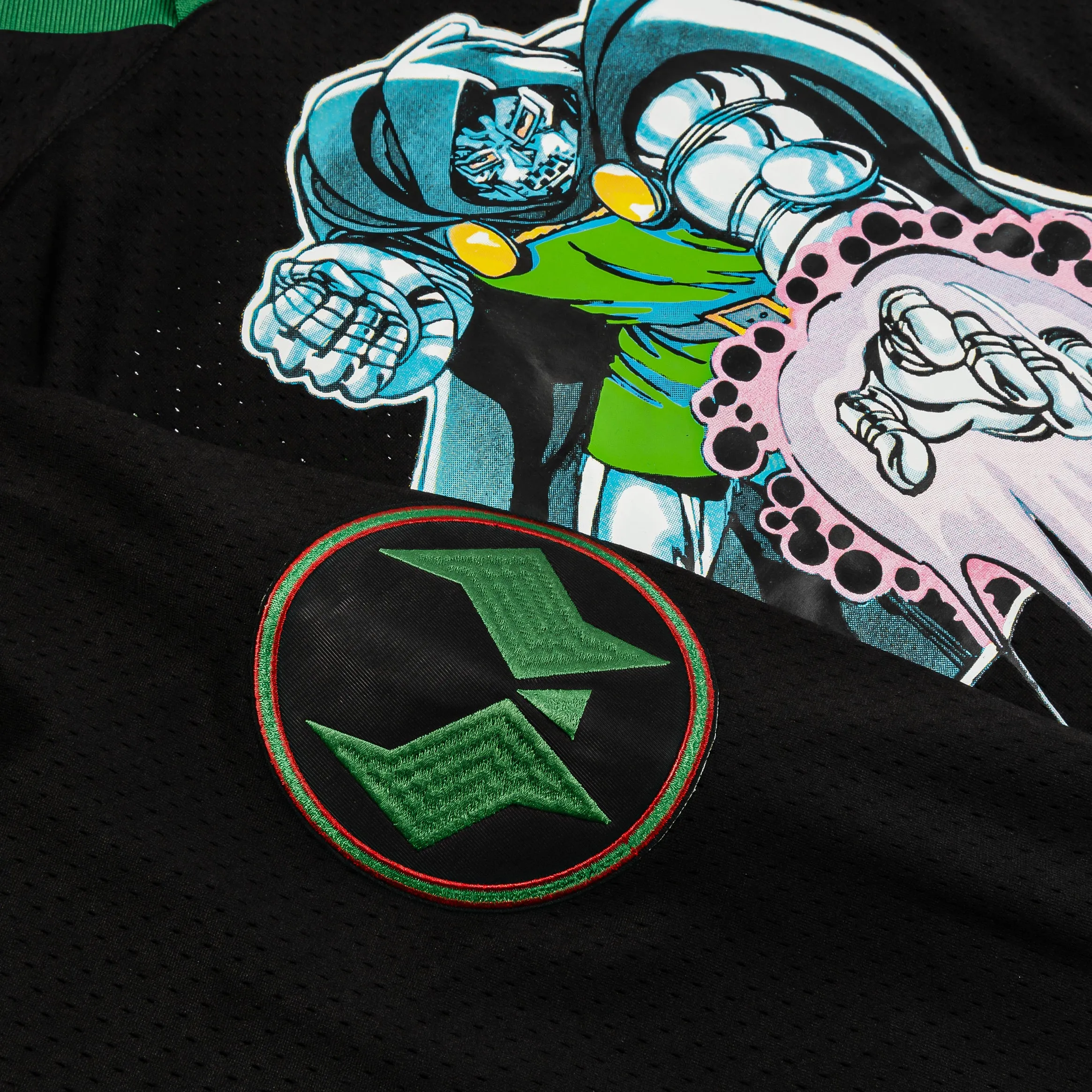 Slim Fit Contour Design Marvel By Shoe Palace Doctor Doom Hockey Mens Jersey (Black/Green)