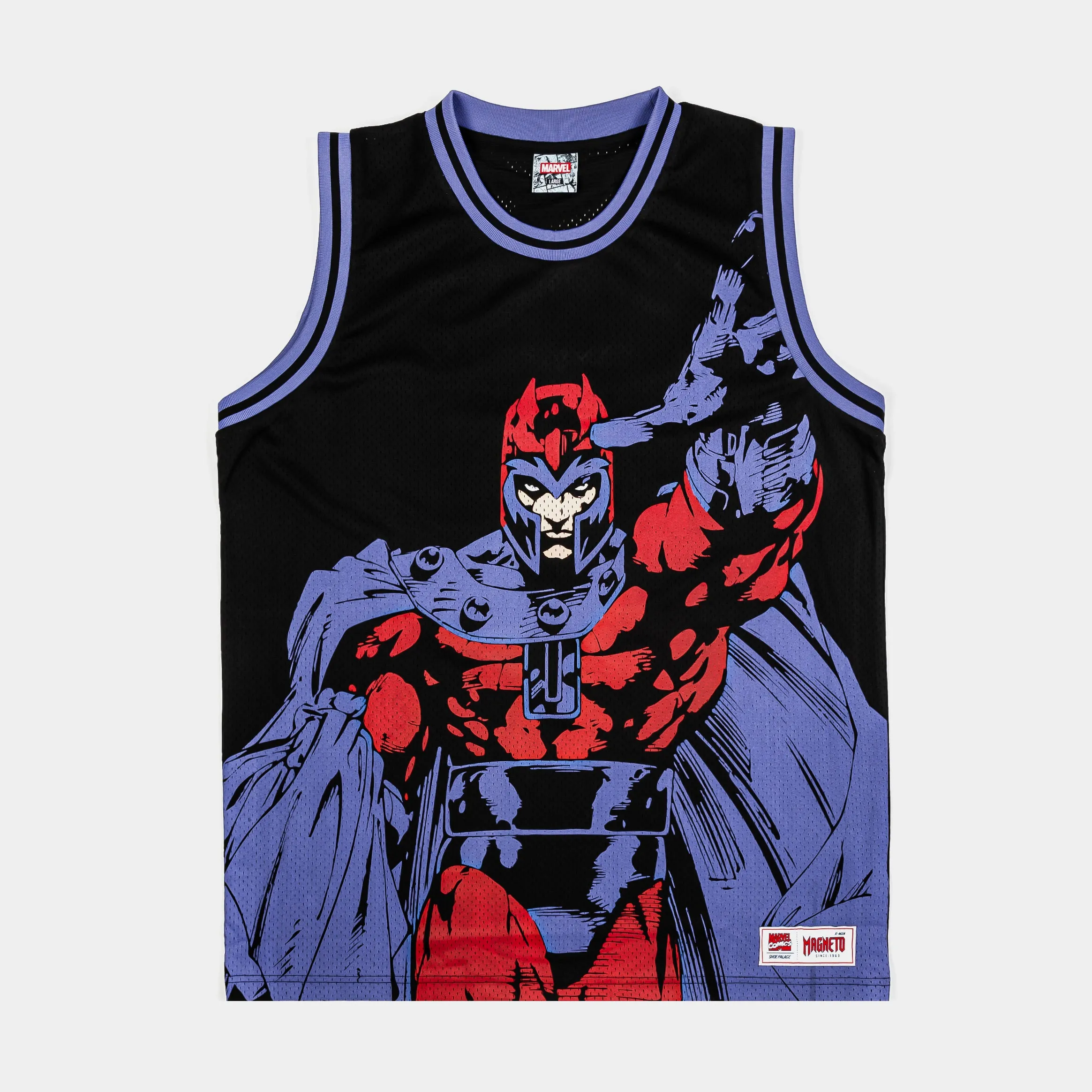 Marvel By Shoe Palace Magento Basketball Mens Jersey (Black/Red) Thermoregulating Fabric High Motion
