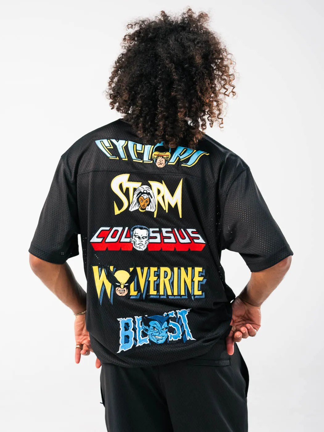 Unisex style Marvel By Shoe Palace X Men Mesh Mens Jersey (Black/Yellow)