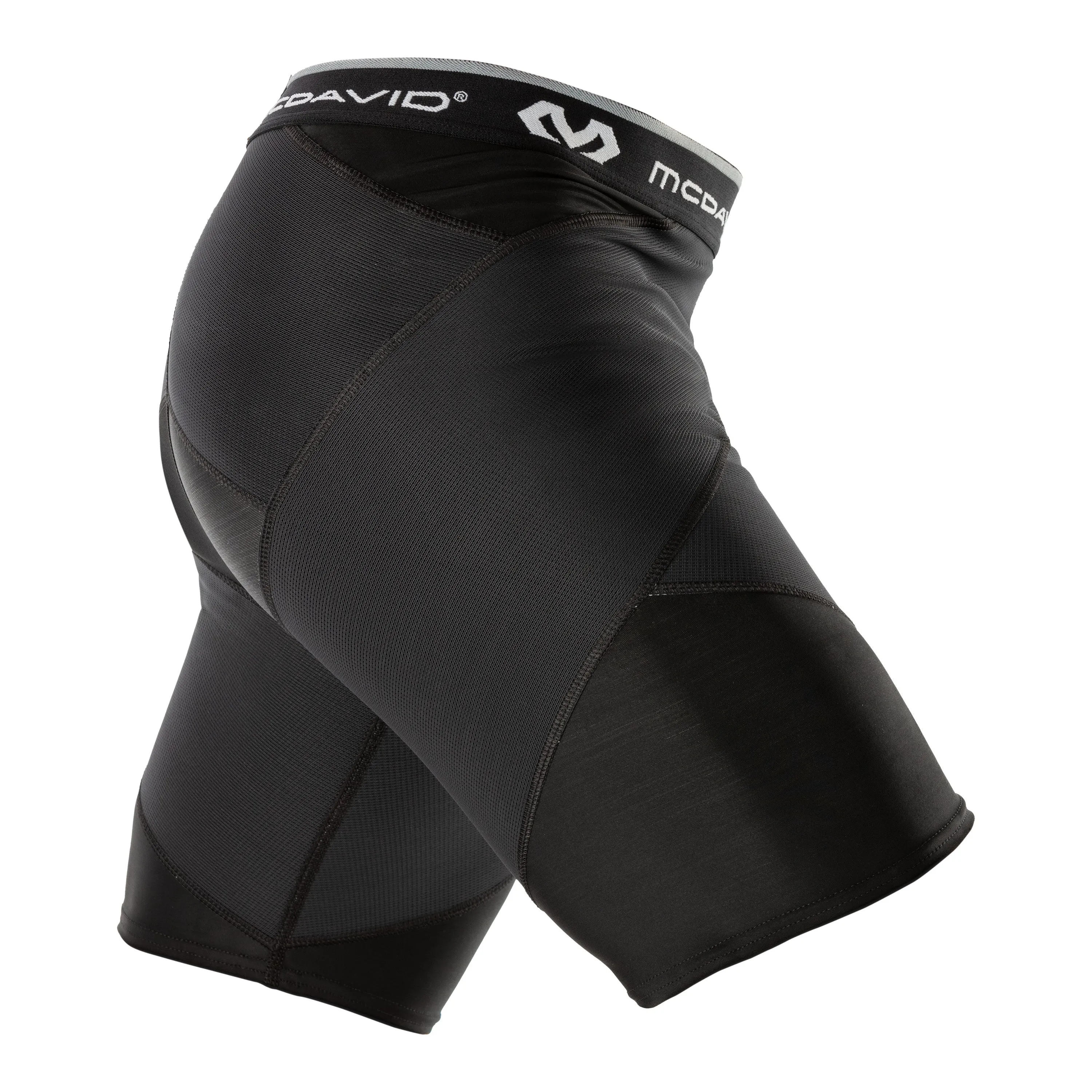 Glide On Waist System Easy Care Material McDavid Super Cross Compression Short with Hip Spica