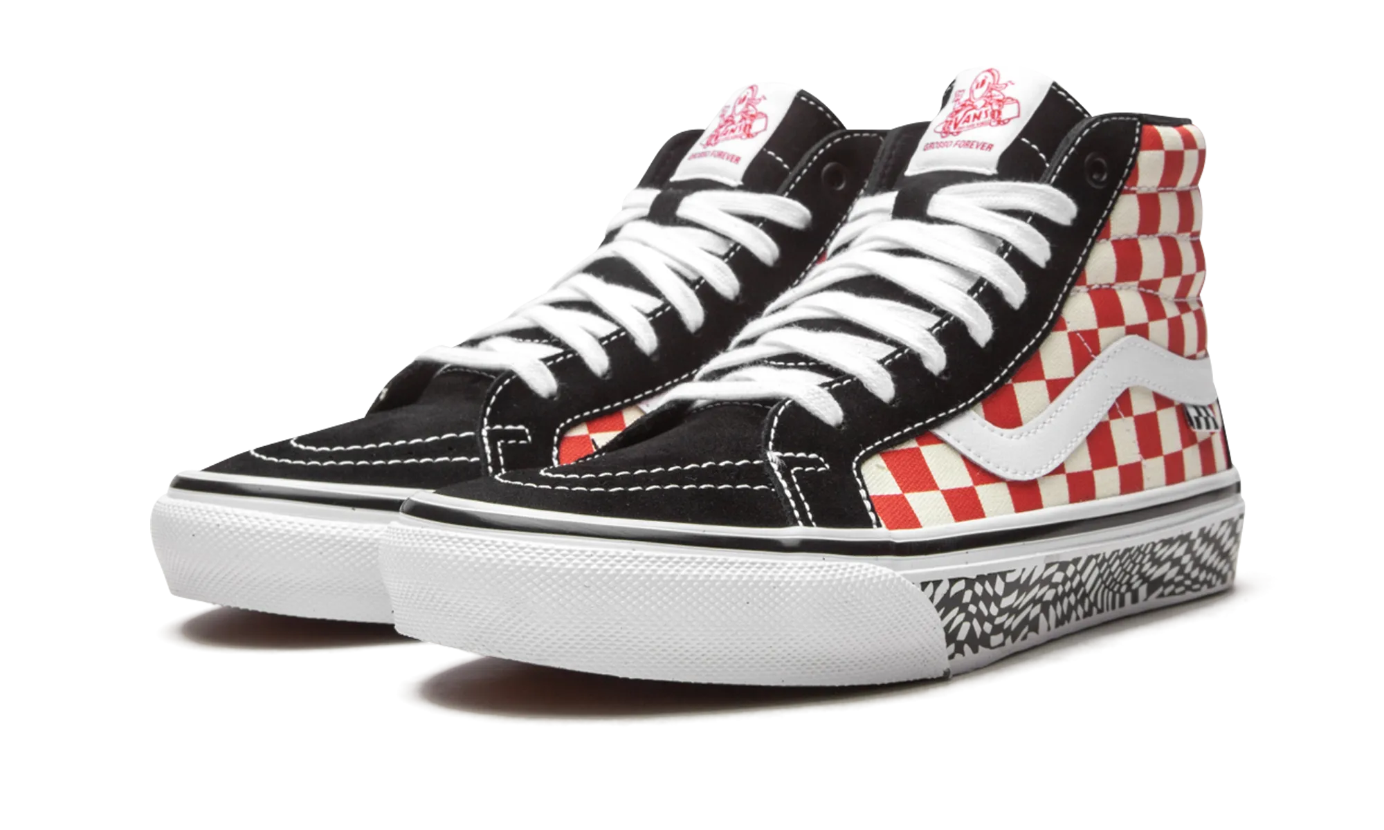Skate Sk8-Hi Reissue "Grosso '84 - Checkerboard" Flexible Arch Support Stability Shank